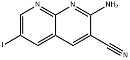 2-AMINO-6-IODO-[1,8]NAPHTHYRIDINE-3-CARBONITRILE