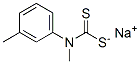 N-メチル-N-(m-トリル)ジチオカルバミン酸ナトリウム 化学構造式