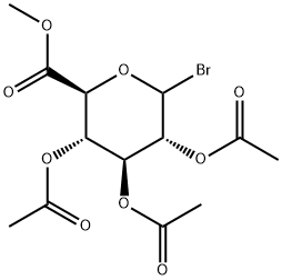 D-Glucopyranuronic acid, 1-bromo-1-deoxy-, methyl ester, triacetate Struktur