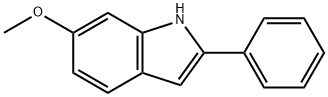 2-フェニル-6-メトキシ-1H-インドール 化学構造式