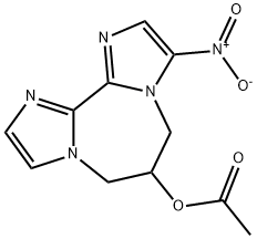 6-Acetyloxy-3-nitro-6,7-dihydro-5H-diimidazo[1,2-a:2',1'-c][1,4]diazepine Structure