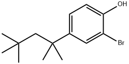 2-Bromo-4-(2,4,4-trimethylpent-2-yl)phenol Struktur