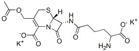 [6R-[6alpha,7beta(R*)]]-3-(acetoxymethyl)-7-[(5-amino-5-carboxypentanoyl)amino]-8-oxo-5-thia-1-azabicyclo[4.2.0]oct-2-ene-2-carboxylic acid, potassium salt|