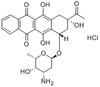 Idarubicin hydrochloride Struktur