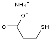 ammonium mercaptopropionate  化学構造式