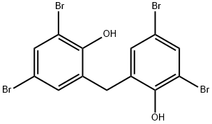 2,2'-methylenebis[4,6-dibromophenol] 结构式