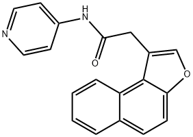 Naphtho[2,1-b]furan-1-acetamide, N-4-pyridinyl- (9CI) Structure