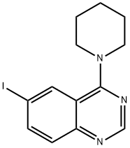 6-碘-4-(1-哌啶)喹唑啉, 578737-93-6, 结构式