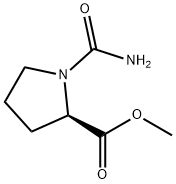 D-Proline, 1-(aminocarbonyl)-, methyl ester (9CI) 结构式