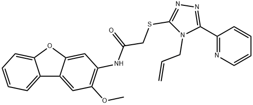 578745-65-0 Acetamide, N-(2-methoxy-3-dibenzofuranyl)-2-[[4-(2-propenyl)-5-(2-pyridinyl)-4H-1,2,4-triazol-3-yl]thio]- (9CI)