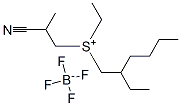 (2-cyanopropyl)ethyl(2-ethylhexyl)sulphonium tetrafluoroborate(1-) Struktur