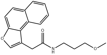 Naphtho[2,1-b]furan-1-acetamide, N-(3-methoxypropyl)- (9CI) 结构式