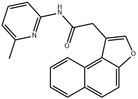 Naphtho[2,1-b]furan-1-acetamide, N-(6-methyl-2-pyridinyl)- (9CI) Struktur