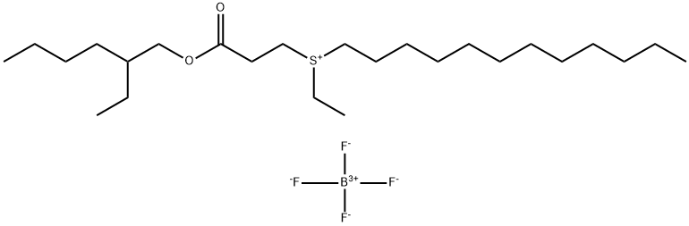 dodecylethyl[3-[(2-ethylhexyl)oxy]-3-oxopropyl]sulphonium tetrafluoroborate(1-),57876-06-9,结构式