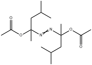 2,2'-azobis(1,3-dimethylbutyl) diacetate 结构式