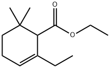 2-エチル-6,6-ジメチル-2-シクロヘキセン-1-カルボン酸エチル 化学構造式
