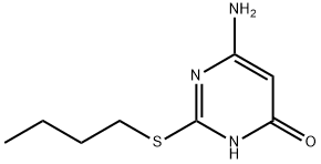 6-氨基-2-(丁硫基)嘧啶-4-醇 结构式
