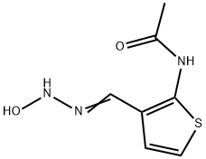 Acetamide, N-[3-[(hydroxyamino)iminomethyl]-2-thienyl]- (9CI) Struktur