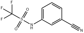 Methanesulfonamide,  N-(3-cyanophenyl)-1,1,1-trifluoro-,57946-16-4,结构式