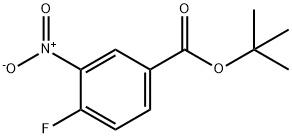 Benzoic acid, 4-fluoro-3-nitro-, 1,1-diMethylethyl ester Struktur