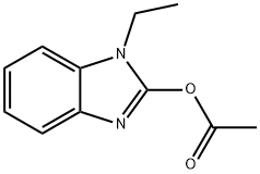 1H-Benzimidazol-2-ol,1-ethyl-,acetate(ester)(9CI) 结构式