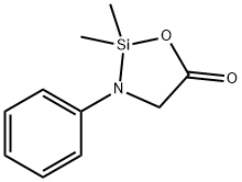 2,2-Dimethyl-3-phenyl-1-oxa-3-aza-2-silacyclopentan-5-one Structure