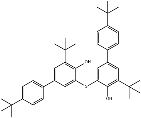 3,3''-thiobis[4',5-bis(1,1-dimethylethyl)[1,1'-biphenyl]-4-ol],57964-01-9,结构式