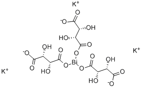 酒石酸カリウムビスマス 化学構造式