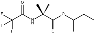 2-Methyl-2-(trifluoroacetylamino)propionic acid 1-methylpropyl ester Structure