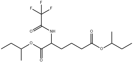2-[(Trifluoroacetyl)amino]hexanedioic acid bis(1-methylpropyl) ester 结构式