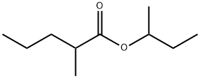 2-メチルペンタン酸1-メチルプロピル 化学構造式