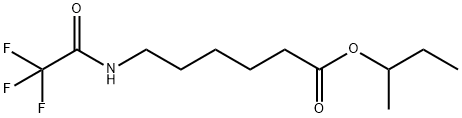 6-[(Trifluoroacetyl)amino]hexanoic acid 1-methylpropyl ester Structure