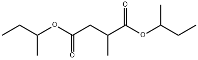 2-Methylbutanedioic acid bis(1-methylpropyl) ester Struktur