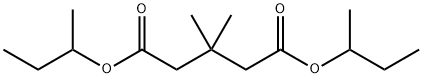 3,3-Dimethylpentanedioic acid bis(1-methylpropyl) ester Structure