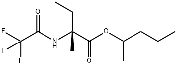 N-(Trifluoroacetyl)-L-isovaline 1-methylbutyl ester Structure