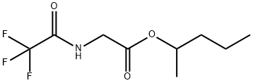 N-(Trifluoroacetyl)glycine 1-methylbutyl ester Struktur