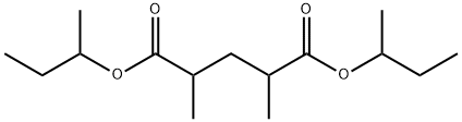 2,4-Dimethylpentanedioic acid bis(1-methylpropyl) ester Struktur