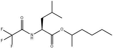 N-(トリフルオロアセチル)-L-ロイシン1-メチルペンチル 化学構造式