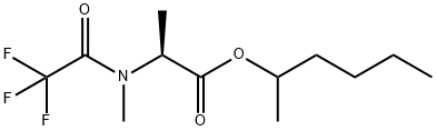 N-Methyl-N-(trifluoroacetyl)-L-alanine 1-methylpentyl ester,57983-57-0,结构式