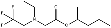 N-Ethyl-N-(2,2,2-trifluoroethyl)glycine 1-methylbutyl ester Structure