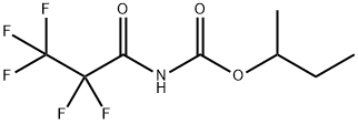 (2,2,3,3,3-ペンタフルオロ-1-オキソプロピル)カルバミド酸1-メチルプロピル 化学構造式