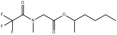 N-メチル-N-(トリフルオロアセチル)グリシン1-メチルペンチル 化学構造式
