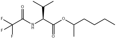 N-(Trifluoroacetyl)-L-valine 1-methylpentyl ester Struktur