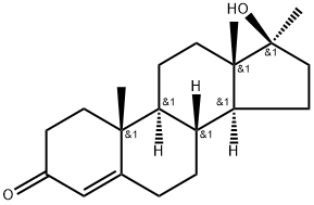甲基睾丸酮,58-18-4,结构式