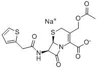 头孢噻吩钠,58-71-9,结构式