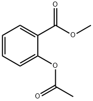 アセチルサリチル酸メチル 化学構造式