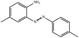 4-甲基-2-[(E)-(4-甲基苯基)二氮烯基]苯胺 结构式