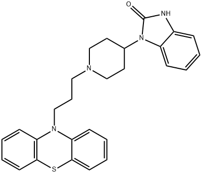 10-[3-[4-[(2,3-Dihydro-2-oxo-1H-benzimidazol)-1-yl]piperidino]propyl]-10H-phenothiazine Structure