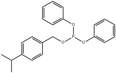Phosphorous acid (4-isopropylbenzyl)diphenyl ester Struktur