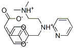 N'-benzyl-N,N-dimethyl-N'-pyridin-2-ylethylenediammonium maleate  Struktur